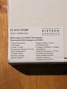 NEU/UNGEÖFFNET Distech EC-STAT-RT2EP Lonworks Thermostat (DCIVI-7656B10X0) - Bild 1 von 2
