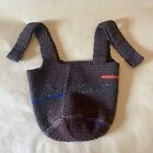Handmade "One Of A Kind" Crochet Knit Boho Tote Bag 12"X10?X13" Nwot