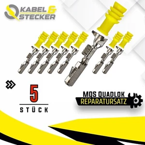 5er Set MQS Quadlok Buchse Crimpkontakt gedichtet Seal 0,25-0,35mm² Fakra MOST - Bild 1 von 2