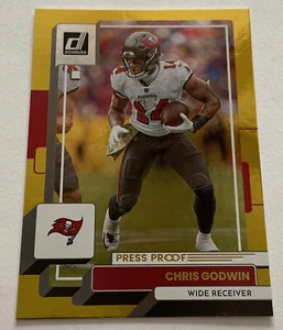 2022 Donruss Base Press Proof Gold 05 /50 #253 CHRIS GODWIN TAMPA BAY BUCCANEERS - Picture 1 of 3