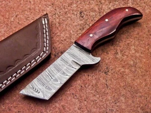 CUSTOM HANDMADE DAMASTSTAHL KLINGE, CAMPING JAGDMESSER, ENTHÄUTERMESSER 9856 - Bild 1 von 8