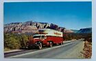 Ca 1950S Truck Postcard North American Van Lines Tractor Trailer Advertising