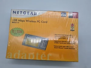 NETGEAR 108Mbps WIRELESS PC CARD WG511T PCMCIA BRAND NEW FREE POST - Picture 1 of 3
