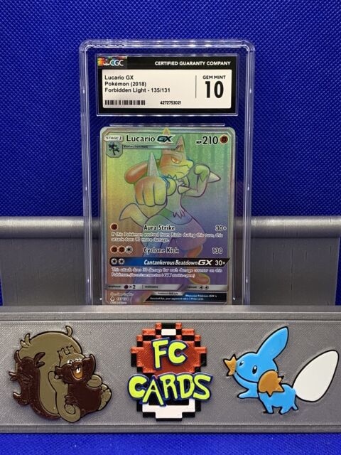 Lucario GX SV64/SV94 SHINY FULL ART SECRET ULTRA RARE Pokemon SM Hidden  Fates