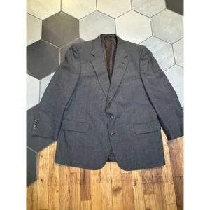 Vintage Burberry suit coat sport jacket men's grey formal Birmingham wool - Picture 1 of 12