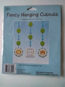 36inch Jungle First Birthday Party Fancy Hanging Cutouts Decoration - Picture 1 of 1
