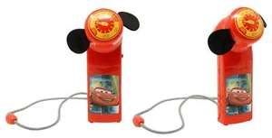 Mini Portable Fans - Cars Lightning McQueen (2 Pack) with Neck Strap, Disney - Picture 1 of 3