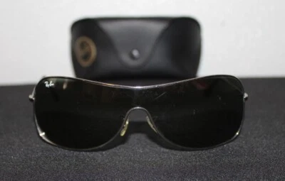 Marco Ray-Ban Highstreet RB 3211 004/71 cromado pulido plateado verde protección UV Foto 1 de 4