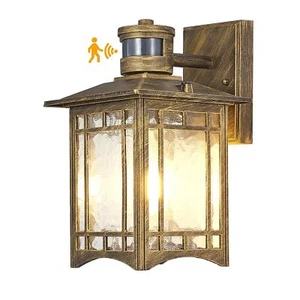 Bronze Outdoor Motion Sensor Lights - Dusk to Dawn Lighting Fixture for Outsi... - Picture 1 of 6