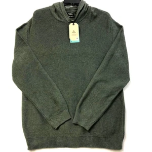 Maglione prAna Ever-Green North Loop uomo maglia con cappuccio nuovo con etichetta taglia 2XL slim fit $110 - Foto 1 di 5