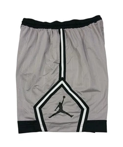 Air Jordan Light Gray Black Diamond Shorts "LOOSE FIT" Size XXL - Picture 1 of 6