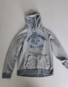 Sudadera con Capucha Gris Para Hombre Abercrombie & Fitch Vintage Muscle Fit Logo’s Mediana  - Imagen 1 de 6