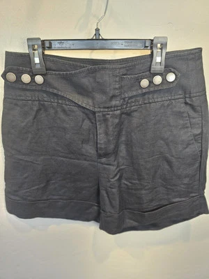 Club Monaco High Waisted Shorts Black Size 4 - Image 1 of 4
