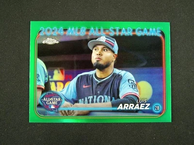 2024 Topps Chrome Luis Arraez All-star Game Green /99 #TRC - Image 1 of 2