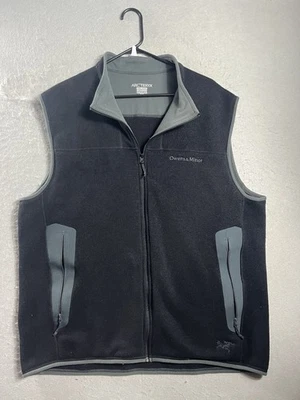 Arcteryx Vest Mens 2XL Black Kyanite Full Zip Sleeveless Polartec Fleece Pocket - Image 1 of 4