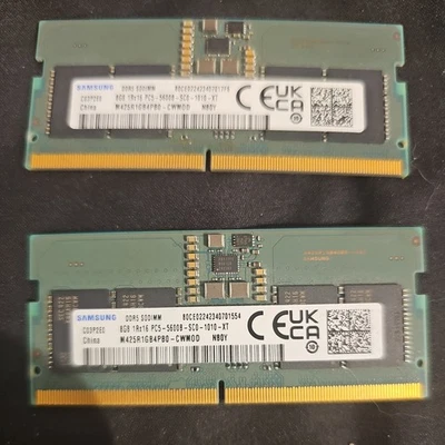 Samsung 16GB (8GB X2) DDR5 SODIMM PC5-5600 Kit M425R1GB4PB0-CWM - image 1 of 2