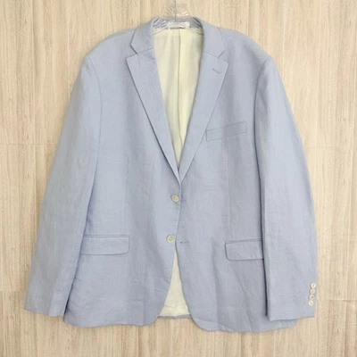 Abrigo deportivo Lauren Ralph Lauren 100 % lino para hombre 44R Blazer azul claro preppy Foto 1 de 4