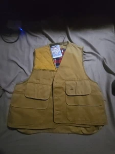 Vintage New Bone Dry RedHead Hunting Brown Duck Canvas Vest Size X LGE W/TAGS - Picture 1 of 4