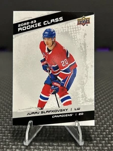 Juraj Slafkovsky 2022-23 Upper Deck Series 2 Rookie Class #RC-30 Canadiens (L1) - Picture 1 of 2