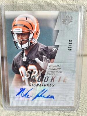 2009 SPx MICHAEL JOHNSON RC Auto 38/99 Cincinnati Bengals  - Image 1 of 2