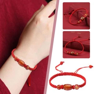 Rotes Schnurarmband für Damen Herren kann viel Glück bringen Gi δ∫ Armband J8T7 9CD7 - Bild 1 von 14