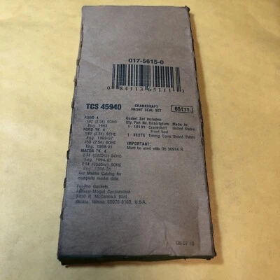 NOS Fel-Pro TCS45940 Crankshaft Front Seal Set! F+S! - Image 1 of 4