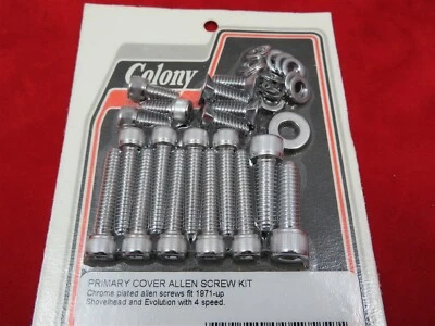 НАБОР ВИНТОВЫХ БОЛТОВ HARLEY ПЕРВИЧНЫЙ ОСМОТР ДЕРБИ КРЫШКА ЛОПАТЫ EVO 4 СКОРОСТИ США - Изображение 1 из 3