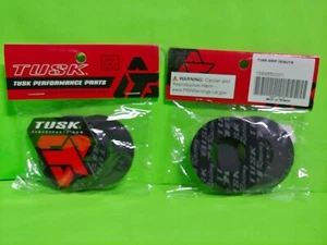2 SETS Tusk Grip Donuts Black Motorcycle ATV Dirt Bike MX Motocross ODI RENTHAL - Picture 1 of 2