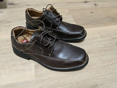 Chaps Dress Casual Shoes Mens 9.5  Brown Leather Lace Up Rubber Sole, NWOT - Image 1 of 4