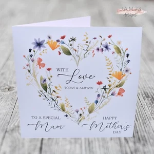 Personalised Happy Mother's Day Card Mum Mam Nan Gran Grandma Granny - Picture 1 of 8