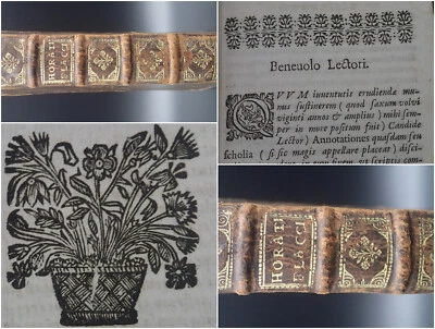 1679 HORACE Quinti Horatii Flacci poemata Poème Rome Antique Lyrisme Latin Style - Photo 1/4
