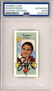 2013 Campioni Di Futuro ROGER FEDERER SIGNED ROOKIE CARD PSA DNA AUTOGRAPH HOF - Picture 1 of 2