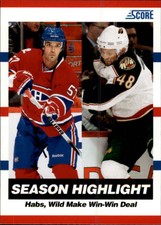 2010-11 Score Hockey Card #9 Benoit Pouliot/Guillaume Latendresse