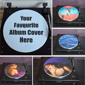 Your Favourite Album Turntable Slipmat Vinyl Record Player Felt Mat 12" or 7 " - Picture 1 of 11