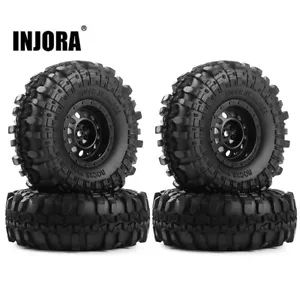 INJORA 1.9" Tires Plastic Wheels for 1/10 SCX10 II 90046 CC01 D90 D110,108*40mm - Picture 1 of 8