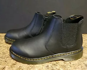 Dr. Martens 2976Y Chelsea Boots Yellow Stitch Black Leather, 5 USM 4UK, NEW!! - Picture 1 of 8