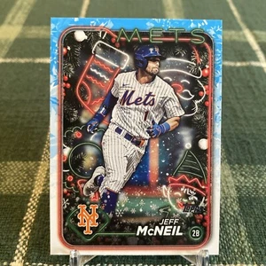 Jeff McNeil 2024 Topps Holiday #H61 New York Mets Baseball Card - Picture 1 of 1