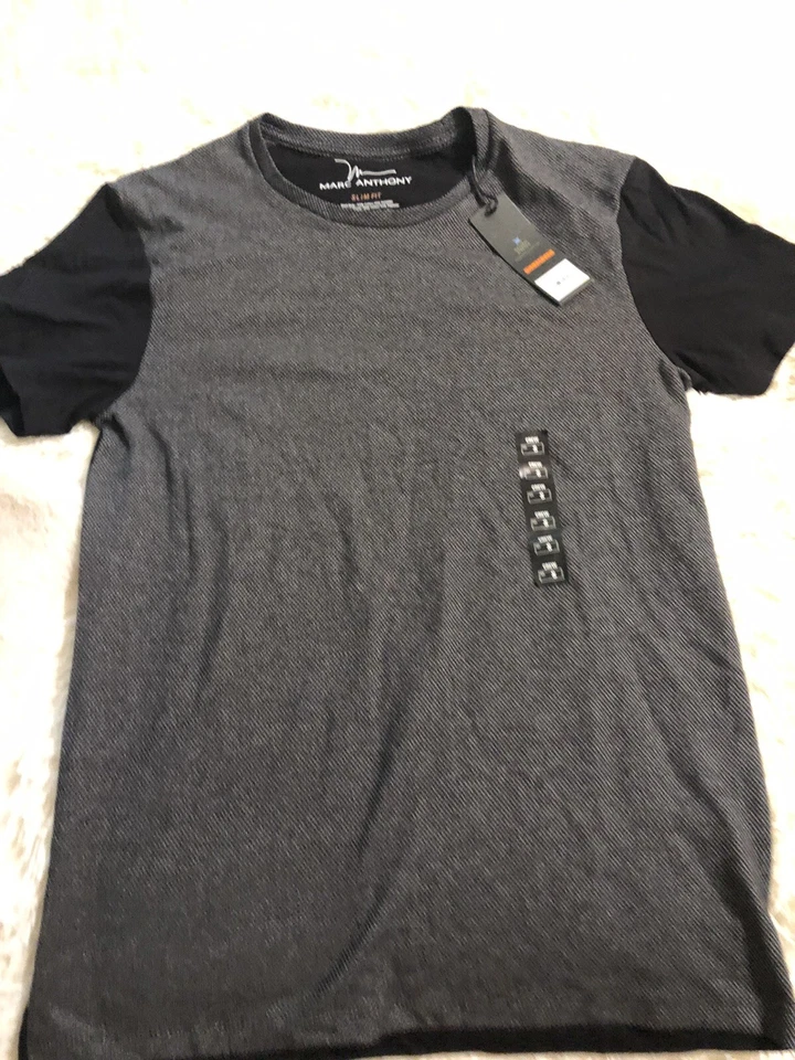 Marc Anthony Mens  Shirt size small new with tags gray Short Sleeve Comfort - Image 1 of 4