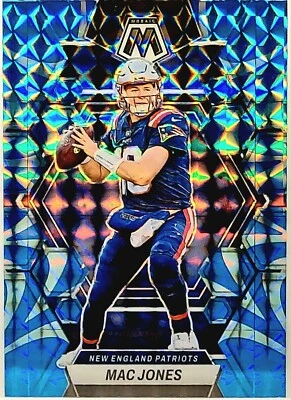 2023 Panini Mosaic Blue Reactive Mac Jones #160 - Image 1 of 2