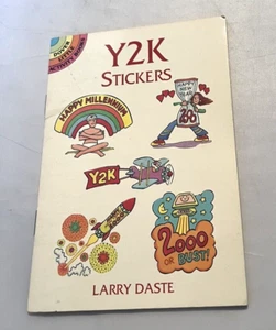 Vintage Y2K Sticker Booklet Dover Little Activity Books Larry Daste 1999 - Picture 1 of 5