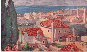 cr 093 DUBROVNIK - RAGUSA (Croazia) Panorana - cartolina artistica non VG - FP - Foto 1 di 1