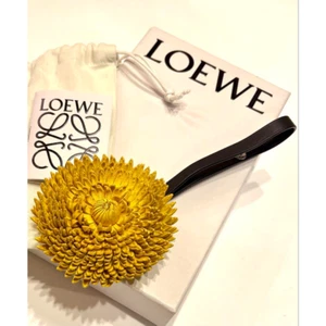 Loewe Flower Leather Bag Charm Keychain with Box & Pouch yellow from Japan - Picture 1 of 16