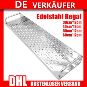 Edelstahl Küchenregal Gewürzregal Wandregal Regal Regalhalter Ablage Küche Bad - Bild 1 von 14