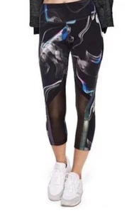 Victoria Secret Pink Ultimate Leggings Marbled Metallic Mesh Swirled Pants XS - Picture 1 of 10