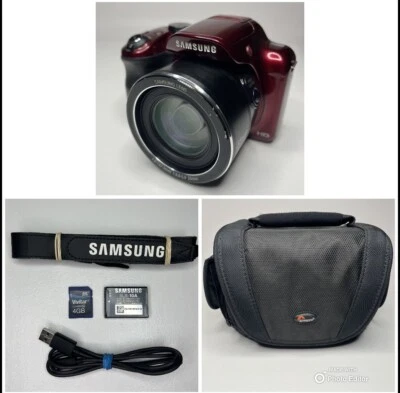 Комплект цифровой камеры Samsung серии WB1100F 16,2 Мп - красный - ПРОТЕСТИРОВАН (A10) - Изображение 1 из 4