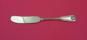 Shell and Thread Vermeil by Tiffany and Co Sterling Butter Spreader FH 5 3/4" - Picture 1 of 2