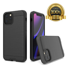 Strong Case for Apple iPhone 11 Case Black 2 in 1 Hybrid 360 Shock Proof Cover