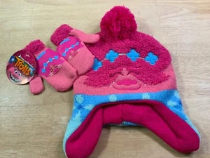 New Girl’s DreamWorks Trolls with Poppy Beanie Hat & Gloves Set—CUTE!!* - Picture 1 of 3
