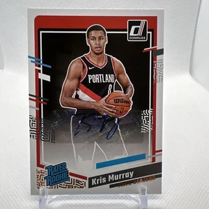 Kris Murray 2023-24 Panini Donruss Rated Rookie Auto RC Portland Trail Blazers - Bild 1 von 2