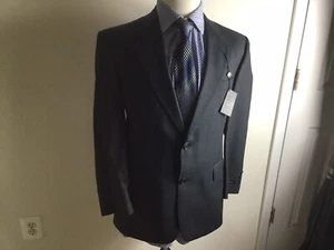 neu hart schaffner marx 100% Wolle blau 2Btn Gr. 40R/W35 - Bild 1 von 9